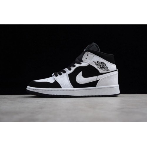 Jordan 1 Mid White Black - 554724-113