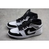 Jordan 1 Mid White Black - 554724-113