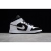 Jordan 1 Mid White Black - 554724-113