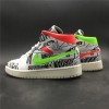 Jordan 1 Mid Poolside Men's Shoe White/Green/Pink 554724-119