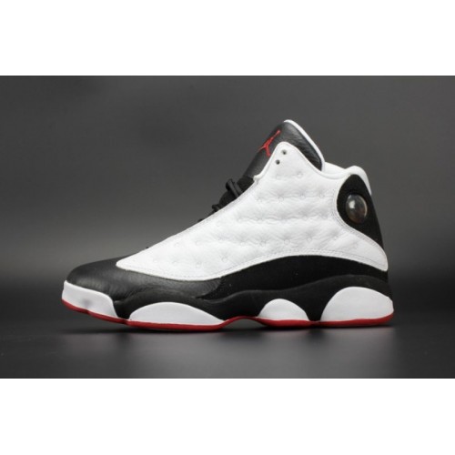 Air Jordan 13 "He Got Game"  White/Black-True Red mens 414571-104