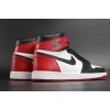 AIR JORDAN 1 High OG "Black Toe" white/ black-varsity red mens 555088-125