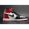 AIR JORDAN 1 High OG "Black Toe" white/ black-varsity red mens 555088-125