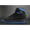 Air Jordan 1 Retro High OG "Quai 54"  Black/Italy Blue-University Red mens AH1040-054