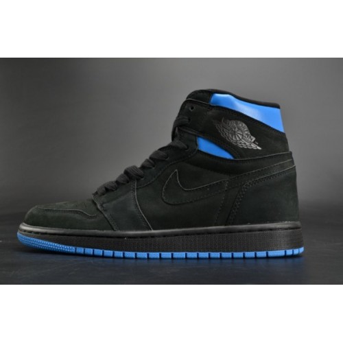 Air Jordan 1 Retro High OG "Quai 54"  Black/Italy Blue-University Red mens AH1040-054