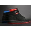 Air Jordan 1 Retro High OG "Quai 54"  Black/Italy Blue-University Red mens AH1040-054