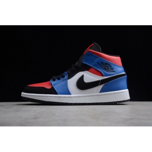 Air Jordan 1 Mid GS &quot;Top 3&quot; Red/Blue/White/Black 554725-124