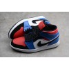 Air Jordan 1 Mid GS &quot;Top 3&quot; Red/Blue/White/Black 554725-124