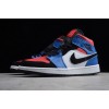 Air Jordan 1 Mid GS &quot;Top 3&quot; Red/Blue/White/Black 554725-124