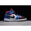 Air Jordan 1 Mid GS &quot;Top 3&quot; Red/Blue/White/Black 554725-124