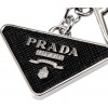 Prada 2PP080 053 SAFFIANO Key Chain, Black, Silver, Black