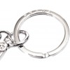 Prada 2PP080 053 SAFFIANO Key Chain, Black, Silver, Black