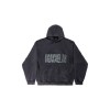 Agaicnelab Hoodie黒とチャコールグレーのタイダイ型フード付きパーカーです